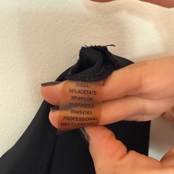 Calvin Klein Black Midi atin look Dress - Picture 7 of 7